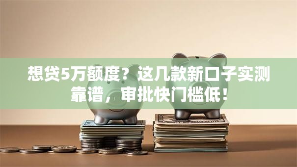 想贷5万额度？这几款新口子实测靠谱，审批快门槛低！