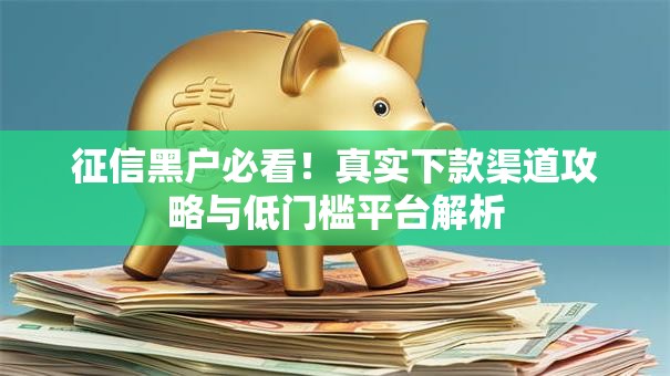 征信黑户必看！真实下款渠道攻略与低门槛平台解析