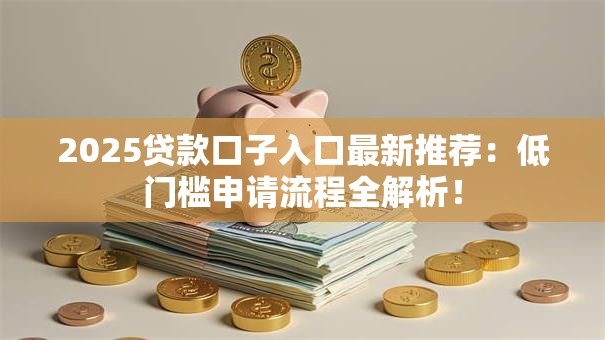 2025贷款口子入口最新推荐：低门槛申请流程全解析！