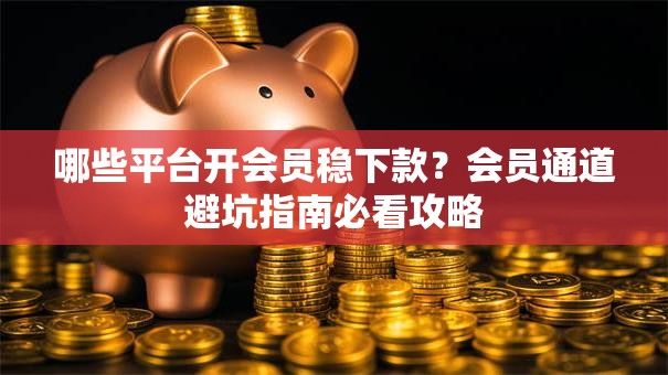 哪些平台开会员稳下款？会员通道避坑指南必看攻略