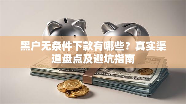 黑户无条件下款有哪些？真实渠道盘点及避坑指南