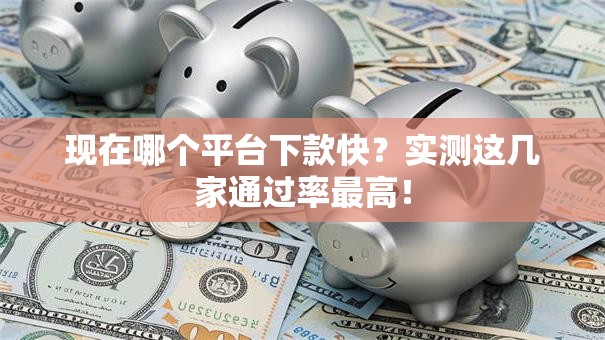 现在哪个平台下款快？实测这几家通过率最高！