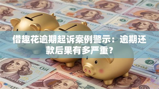 借趣花逾期起诉案例警示：逾期还款后果有多严重？