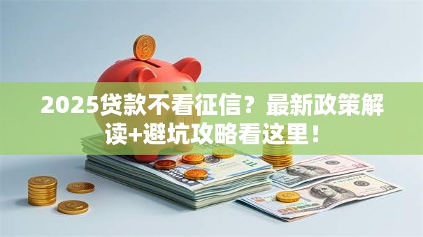 2025贷款不看征信？最新政策解读+避坑攻略看这里！