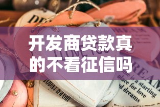 开发商贷款真的不看征信吗？这些隐藏条件要小心！