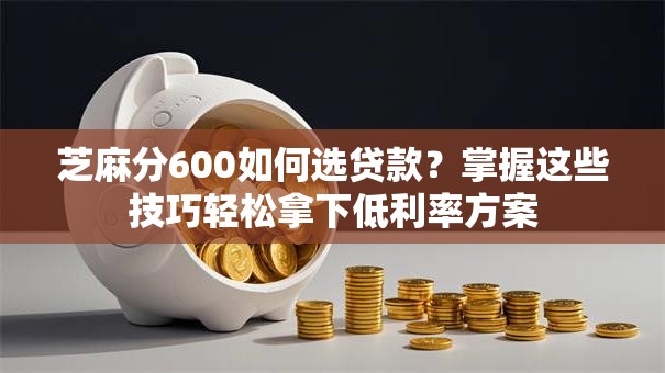 芝麻分600如何选贷款？掌握这些技巧轻松拿下低利率方案