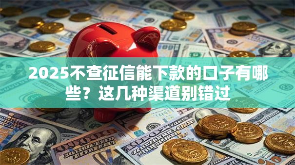2025不查征信能下款的口子有哪些？这几种渠道别错过