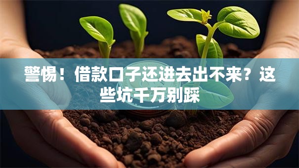 警惕！借款口子还进去出不来？这些坑千万别踩