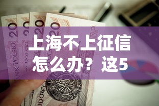 上海不上征信怎么办？这5个贷款方案值得收藏
