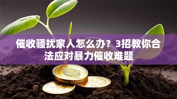 催收骚扰家人怎么办？3招教你合法应对暴力催收难题