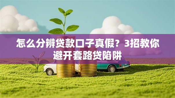 怎么分辨贷款口子真假？3招教你避开套路贷陷阱