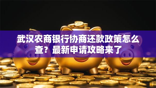 武汉农商银行协商还款政策怎么查？最新申请攻略来了