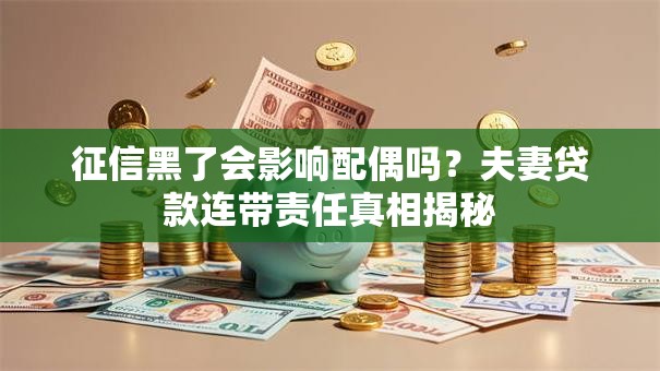 征信黑了会影响配偶吗？夫妻贷款连带责任真相揭秘