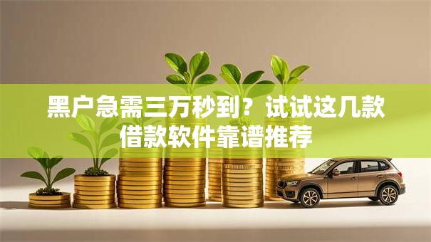 黑户急需三万秒到？试试这几款借款软件靠谱推荐