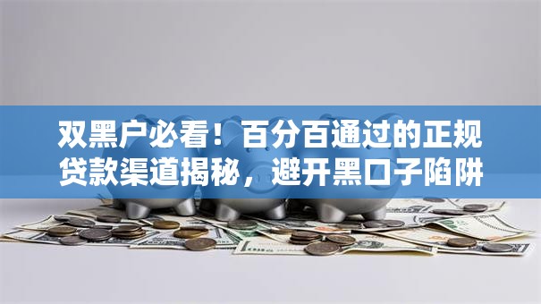双黑户必看！百分百通过的正规贷款渠道揭秘，避开黑口子陷阱