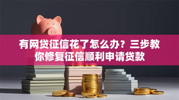 有网贷征信花了怎么办？三步教你修复征信顺利申请贷款