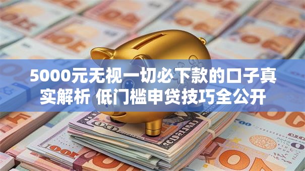 5000元无视一切必下款的口子真实解析 低门槛申贷技巧全公开