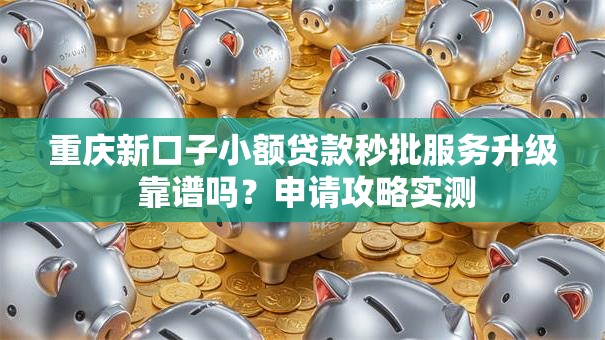 重庆新口子小额贷款秒批服务升级 靠谱吗？申请攻略实测