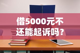 借5000元不还能起诉吗？小额借款纠纷起诉流程全解析