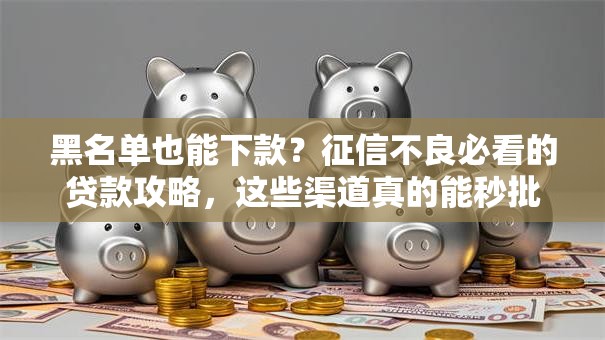 黑名单也能下款？征信不良必看的贷款攻略，这些渠道真的能秒批！