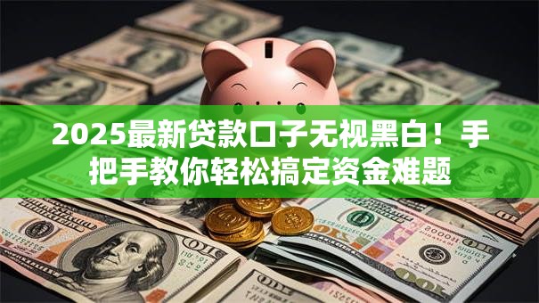 2025最新贷款口子无视黑白！手把手教你轻松搞定资金难题