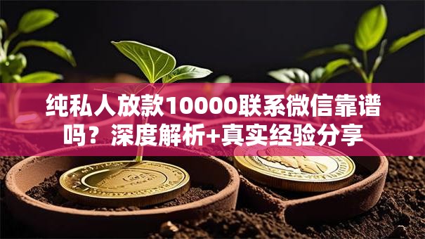 纯私人放款10000联系微信靠谱吗？深度解析+真实经验分享