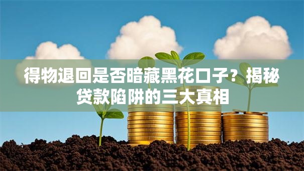 得物退回是否暗藏黑花口子？揭秘贷款陷阱的三大真相