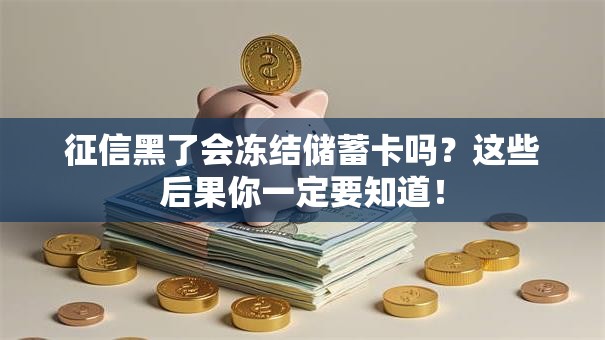 征信黑了会冻结储蓄卡吗？这些后果你一定要知道！