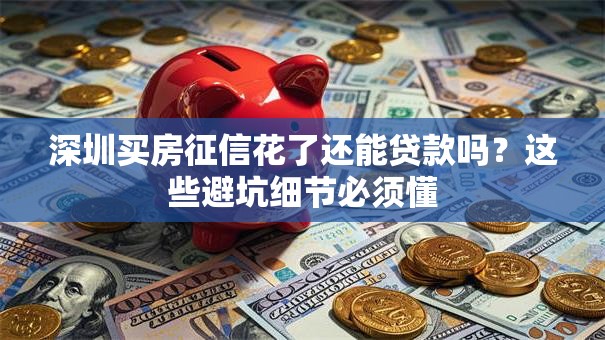 深圳买房征信花了还能贷款吗？这些避坑细节必须懂