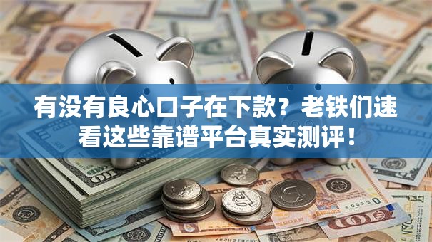 有没有良心口子在下款？老铁们速看这些靠谱平台真实测评！