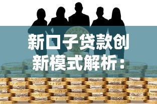 新口子贷款创新模式解析：灵活借贷方案与风险应对策略