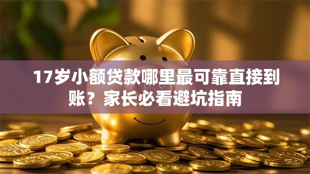 17岁小额贷款哪里最可靠直接到账？家长必看避坑指南