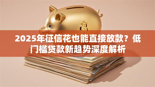 2025年征信花也能直接放款？低门槛贷款新趋势深度解析