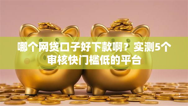 哪个网贷口子好下款啊？实测5个审核快门槛低的平台