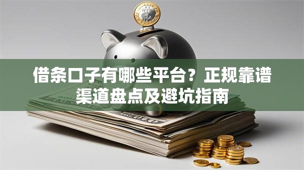 借条口子有哪些平台？正规靠谱渠道盘点及避坑指南