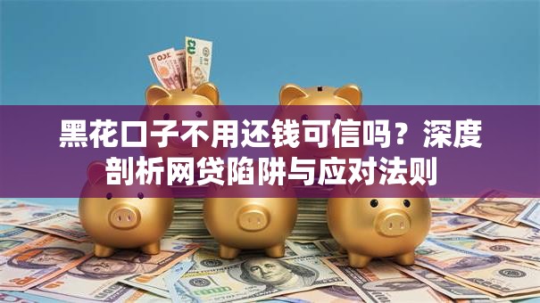 黑花口子不用还钱可信吗？深度剖析网贷陷阱与应对法则