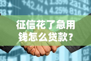 征信花了急用钱怎么贷款？这些渠道或许能帮到你