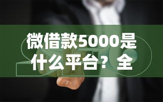 微借款5000是什么平台？全面解答+避坑指南来啦！