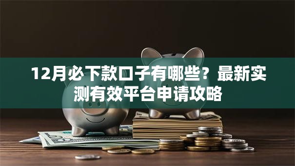 12月必下款口子有哪些？最新实测有效平台申请攻略