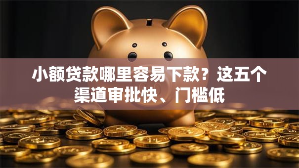 小额贷款哪里容易下款？这五个渠道审批快、门槛低