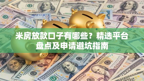 米房放款口子有哪些？精选平台盘点及申请避坑指南