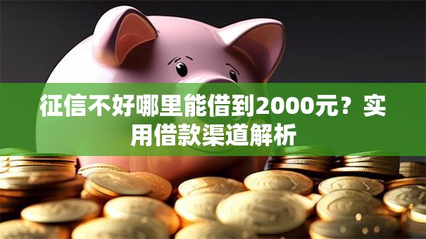 征信不好哪里能借到2000元？实用借款渠道解析