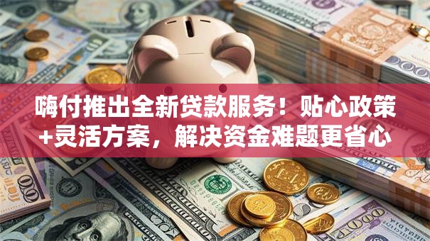 嗨付推出全新贷款服务！贴心政策+灵活方案，解决资金难题更省心