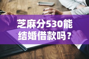 芝麻分530能结婚借款吗？适合低分用户的平台筛选指南