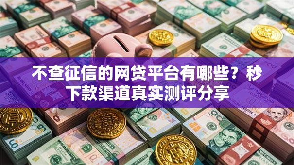 不查征信的网贷平台有哪些？秒下款渠道真实测评分享