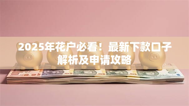 2025年花户必看！最新下款口子解析及申请攻略