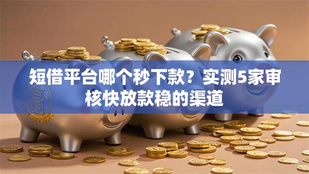 短借平台哪个秒下款？实测5家审核快放款稳的渠道
