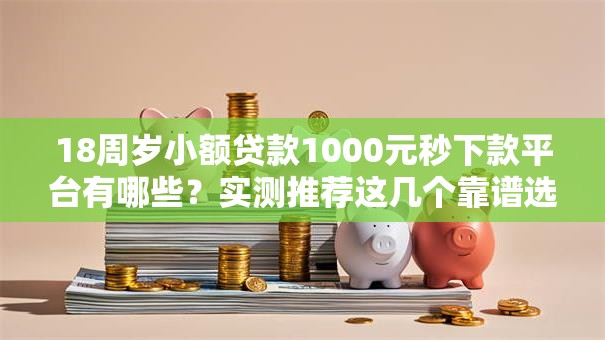 18周岁小额贷款1000元秒下款平台有哪些？实测推荐这几个靠谱选择
