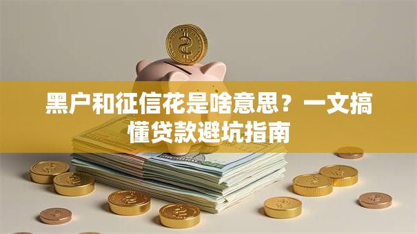 黑户和征信花是啥意思？一文搞懂贷款避坑指南