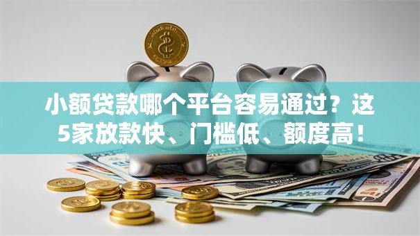 小额贷款哪个平台容易通过？这5家放款快、门槛低、额度高！